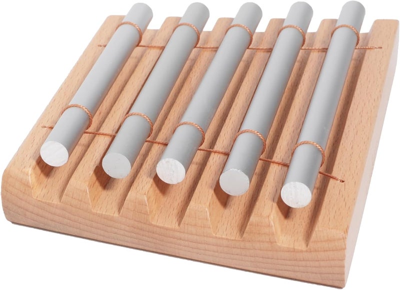 Aemrovi 5-Tone Hand Chime with Mallet - Handheld Percussion Instrument with Mallet for Mindfulness, Yoga, Classroom Management and Focus Training - Image 5